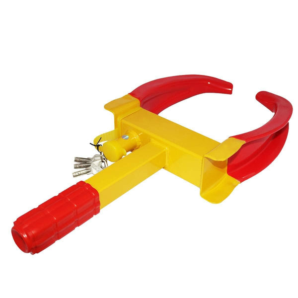 Partschoice Wheel Clamp Lock, Adjustable Anti-Theft Tire Boot Lock for Trailer Car Truck RV Boat SUV ATV UTV W/3 Keys