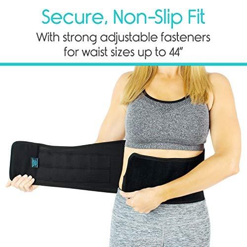 Vive Lower Back Brace - Support for Chronic Pain, Sciatica, Spasms, Nerve and Herniated or Slipped Disc - Adjustable Lumbar Wrap for Pain Management and Relief