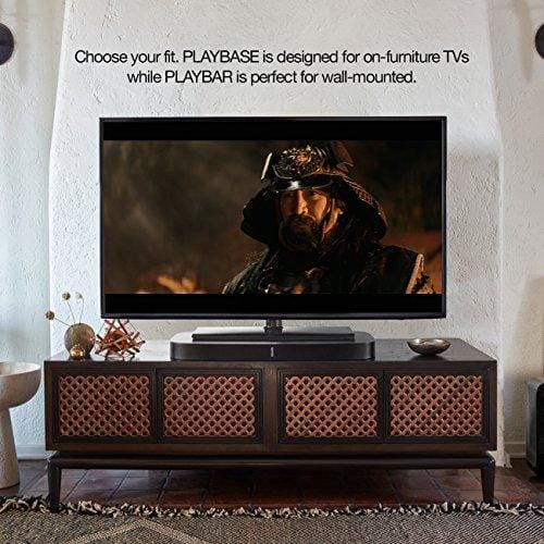 Playbase, the sleek soundbase for TV, movies, music, and more. (Black)