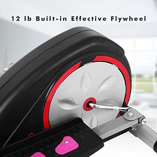 Aceshin Elliptical Machine Trainer Compact Life Fitness Exercise Equipment for Home Workout Offic Gym (Silver2)