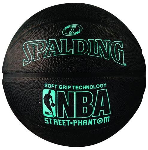 Spalding 71022 NBA Street Phantom Official Outdoor Basketball, Neon Blue/Black, Size 7/29.5"