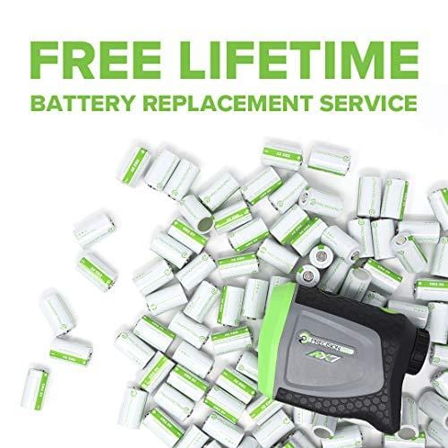 Precision Pro Golf, NX7 Golf Rangefinder, Laser Golf Rangefinder with Pulse Vibration, 400 Yard Range, 6X Magnification, 2-Year Warranty, Free Lifetime Battery Replacement Service