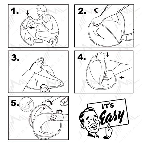 Himal Collapsible Portable 5 Holes Cornhole Game Cornhole Set Bounce Bean Bag Toss Game with 10 Bean Bags,Tic Tac Toe Game Double Games (3 x 2-Feet, Single Board)