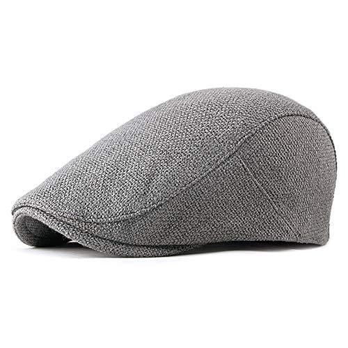 LANLEO Men's Newsboy Hat Cotton Gatsby Flat Ivy Driving Golf Cap (Gray-b) [product _type] LANLEO - Ultra Pickleball - The Pickleball Paddle MegaStore