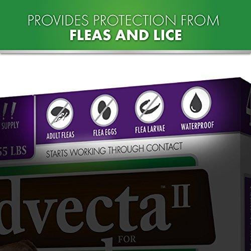 Advecta II Flea Treatment - Flea and Lice Prevention for Dogs, 4 Month Supply