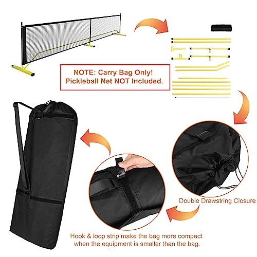 Cosmos Pickleball Net Storage Bag Pickle Ball Equipment Carry Bag Badminton Net Case Boundary Line Carrying Bag for Game Equipment Accessories Storage in Driveway Backyard (Mesh Net NOT Included)