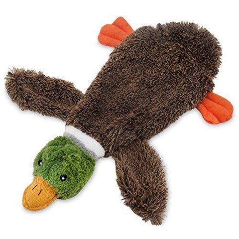 2-in-1 Fun Skin Stuffless Dog Squeaky Toy by Best Pet Supplies - Wild Duck, Small