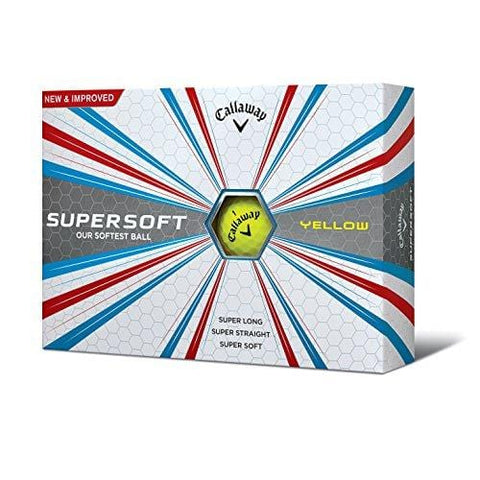 Callaway Supersoft Golf Balls, Prior Generation, (One Dozen), Yellow [product _type] Callaway - Ultra Pickleball - The Pickleball Paddle MegaStore