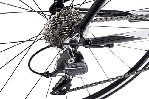 Tommaso Imola Endurance Aluminum Road Bike, Shimano Claris R2000, 24 Speeds - Black - Medium - Ultra Pickleball