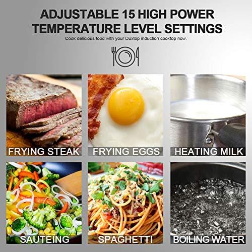 Secura 9100MC 1800W Portable Induction Cooktop Countertop Burner, Black