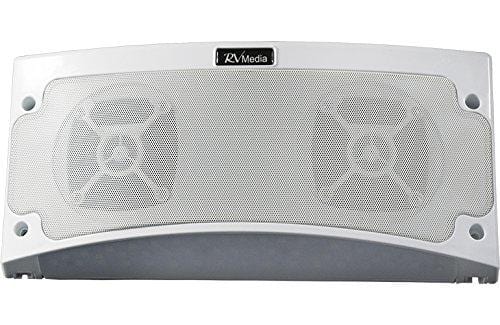 KING RVM2000 Premium Bluetooth Outdoor Speaker with Multi-Color LED Light and App Control - White