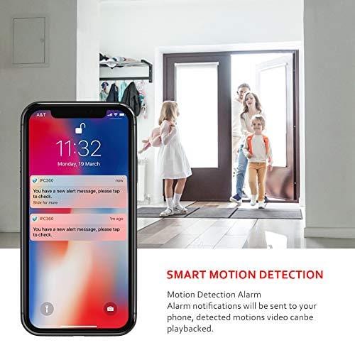 Victure 1080P FHD Pet Camera with WiFi IP Camera Indoor Wireless Security Camera Motion Detection Night Vision Home Surveillance Baby Elder Monitor with 2 Way Audio iOS/Android