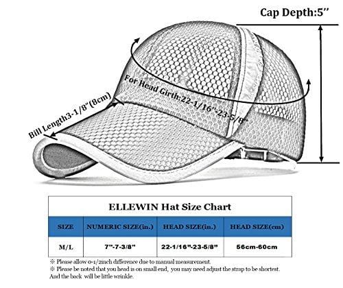 ELLEWIN Unisex Breathable Quick Dry Mesh Baseball Cap Beach Cap [product _type] ELLEWIN - Ultra Pickleball - The Pickleball Paddle MegaStore
