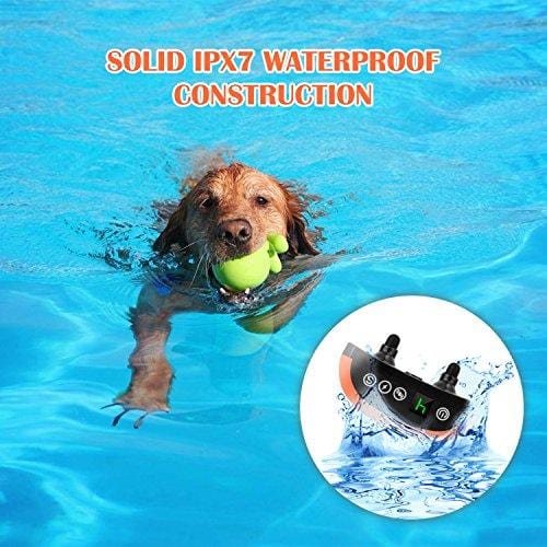 Bark Collar, 2019 Adjustable Vibration, Shock Sensitivity Level 1-7, Rechargeable Waterproof, Smart Barking Detection Small Large Dog, No Bark Collar