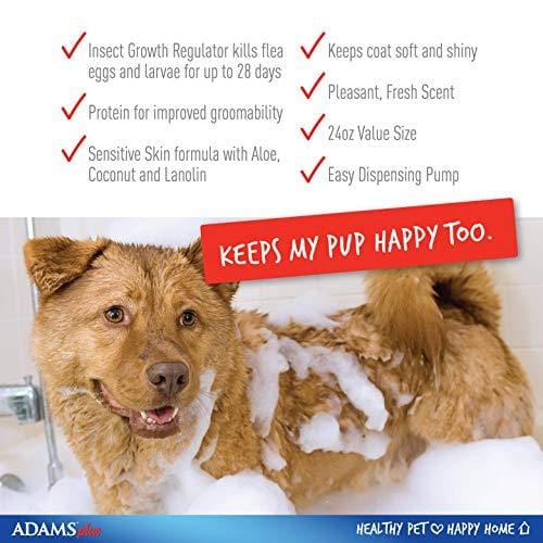 Adams Plus Flea and Tick Shampoo with Precor, 12 Ounce