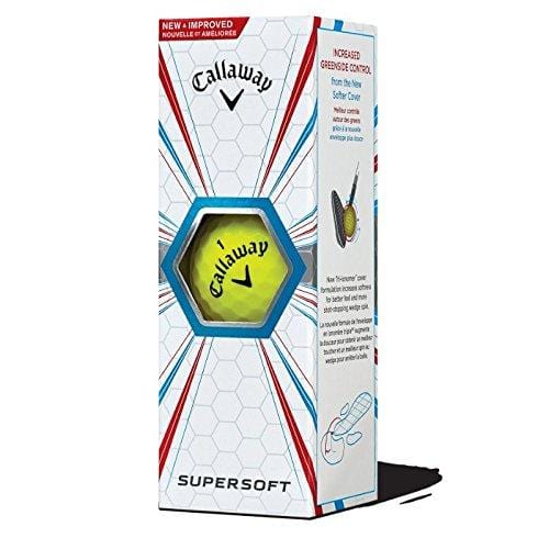 Callaway Supersoft Golf Balls, Prior Generation, (One Dozen), Yellow [product _type] Callaway - Ultra Pickleball - The Pickleball Paddle MegaStore