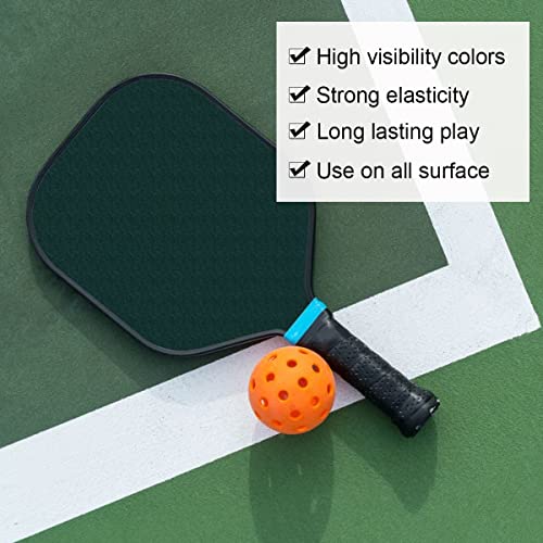 Pickleballs Balls,40 Hole Sports Outdoor Pickleballs,USA Pickleball Approved, 4 and 12 Bulk Packs of Pickleballs (4 Pack, Yellow)