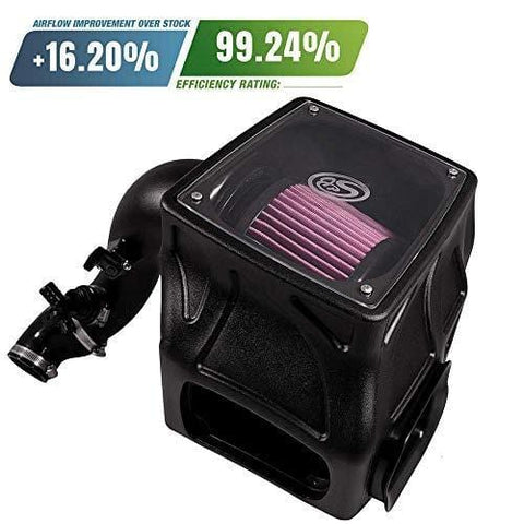 S&B Filters 75-5086 Cold Air Intake For 2016-2019 Colorado/Canyon Duramax 2.8L (Oiled Cleanable, 8-ply Cotton Filter)