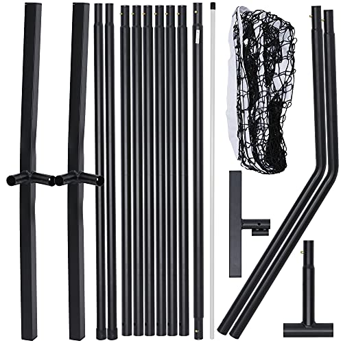 ZENY Portable Pickleball Net Set System with Metal Frame Stand and Regulation Size Net Including Carrying Bag Indoor Outdoor Game