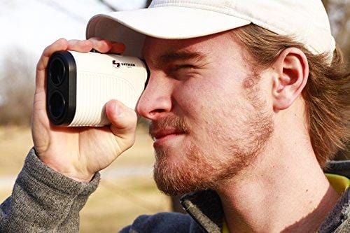 Saybien Rechargeable Golf Rangefinder with Slope - 1200m USB Charging Golf Range Finder - Laser Range Finder - Tournament Legal - Accurate up to 1,200 Meters 1,300 Yards - Scan Mode - Flag Lock