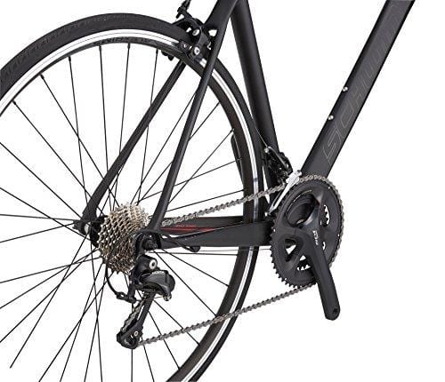 Schwinn Fastback Carbon Performance Road Bike for Advanced to Expert Riders, Featuring 54cm/Large Lightweight Carbon Fiber Frame and Shimano 105 22-Speed Drivetrain with 700c Wheels, Matte Black