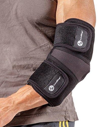 ActiveWrap Elbow Hot/Cold Therapy Wrap - Great For Sprained Elbows, Tendonitis, Arthritis, and Other Elbow Injuries - Hot/Cold Gel Packs Included (L)