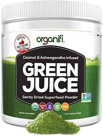 Organifi: Green Juice - Organic Superfood Supplement Powder - 30 Day Supply - USDA Certified Organic Vegan Greens- Hydrates and Revitalizes - Boost Immune System - Support Relaxation and Sleep