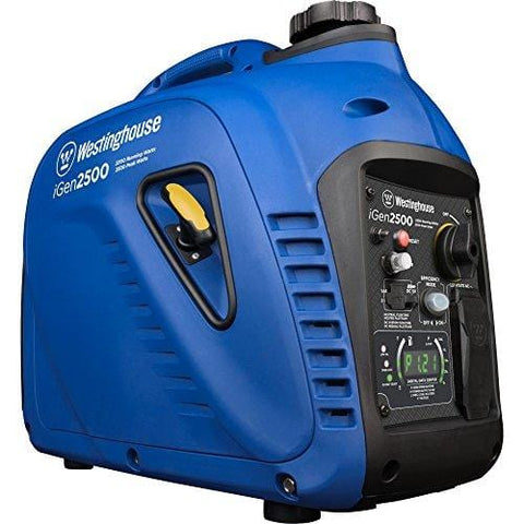 Westinghouse iGen2500 Portable Inverter Generator - 2200 Rated Watts & 2500 Peak Watts - Gas Powered - CARB Compliant