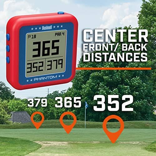 Bushnell Phantom Golf GPS, Red/Blue