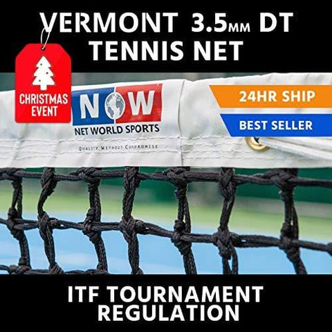Vermont 3.5mm Double Top Tennis Net (22lbs) - Championship Tennis Net - Ultimate 5 Year Warranty – The Very Best Tennis Net Available