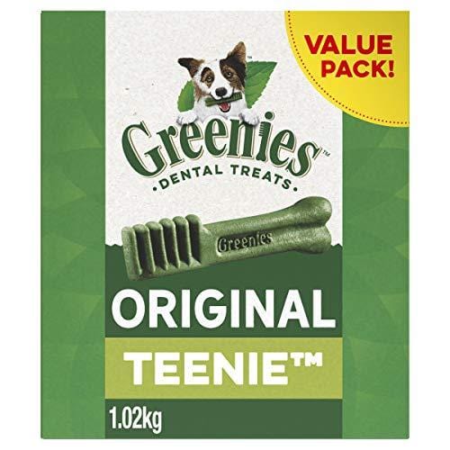 GREENIES Original TEENIE Natural Dental Dog Treats, 36 oz. Pack (130 Treats)