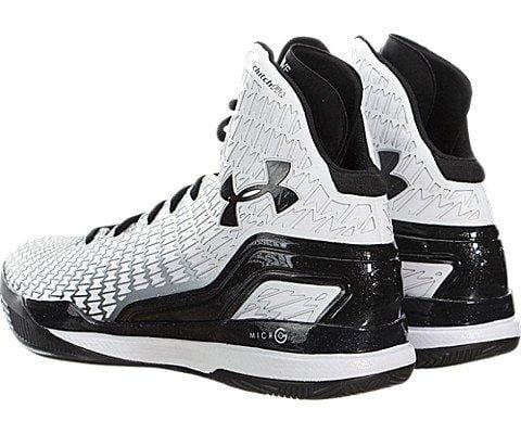 Under Armour Men's UA ClutchFit Drive Mid Basketball Shoes, White/Black, 10