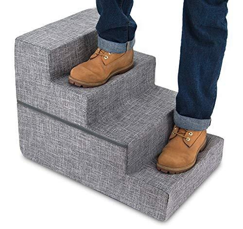 Best Pet Supplies Foldable CertiPUR-US Certified Foam Pet Stairs/Steps