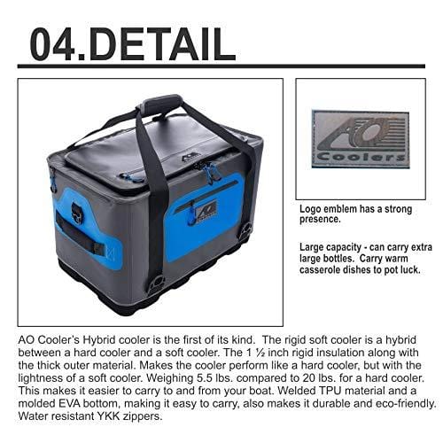 AO Coolers AOHY24 Blue/Gray 24-Can Soft Cooler