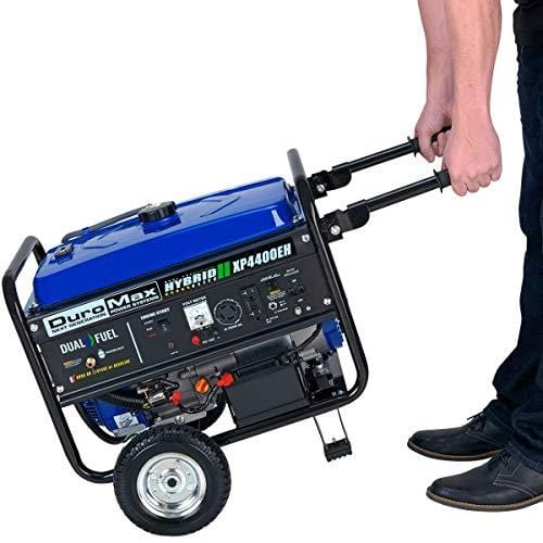 DuroMax Hybrid Dual Fuel XP4400EH 4,400-Watt Portable Generator