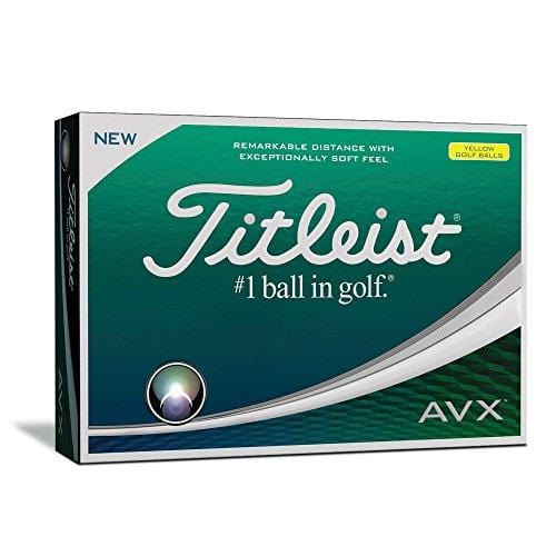 Titleist AVX Golf Balls, Yellow (One Dozen)