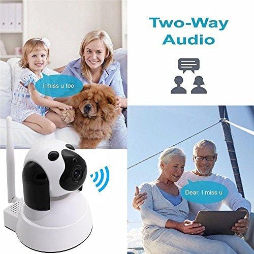 Yooan WiFi IP Camera 720P HD Wireless Camera Baby Pet Monitor Surveillance Home Security Camera Nanny IP Cam Pan/Tilt with Motion Detection Two-Way Audio Night Vision