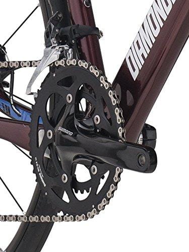 Diamondback Bicycles Century 4 Carbon Endurance Road Bike, 56cm/Large, Red