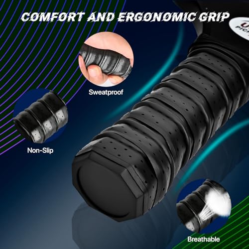 Diketone Pickleball Paddles Set of 2, Fiberglass Pickleball Paddles, Polypropylene Honeycomb Core, Lightweight Pickleball Rackets 2 Pack with 4 Pickleball Balls, Pickleball Paddle Set for Men Women