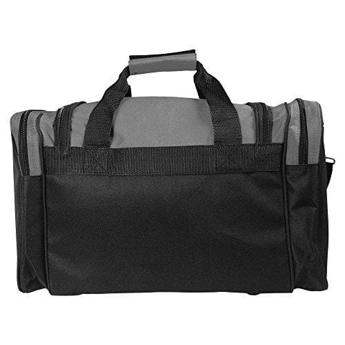 DALIX 17" Duffle Bag Front Mesh Pockets in (Gray)
