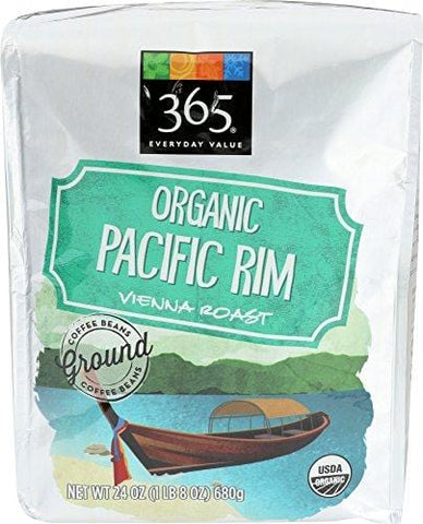 365 Everyday Value, Organic Pacific Rim Vienna Roast Ground Coffee, 24 oz