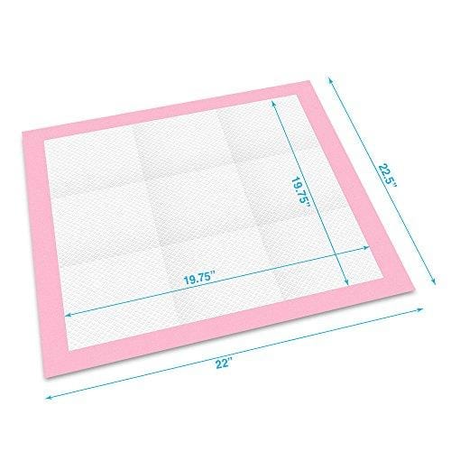 Best Pet Supplies - Premium Puppy Training Pad - 100 Pcs, Pink