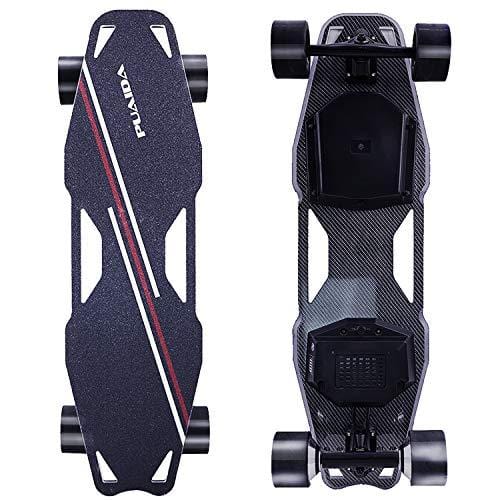 D5X-Plus Electric Skateboard with Wireless Remote,25 MPH Top Speed Longboard,900W Dual Motor,Replaceable PU Tyre,APP Control Bulit-in LED Lights