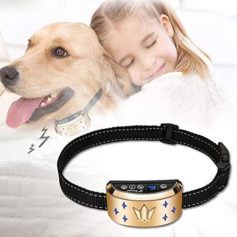 Dog Bark Collar, Waterproof Dog Training Collar, 3 Stop Anti Barking Modes [Beep, Vibration, and Shock], Anti Bark Collar Rechargeable for Small/Medium/Large Dogs