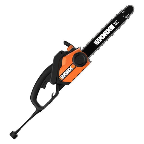 WORX WG303.1 Powered Chain Saw, 16" Bar Length, Red