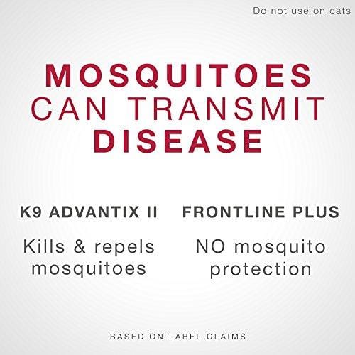 Flea and tick prevention for dogs, dog flea and tick treatment, 6 doses for dogs 4-10 lbs, K9 Advantix II