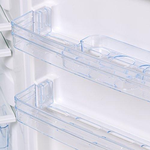 COSTWAY Mini Refrigerator, 2-Door 3.4 cu. ft. Small Compact Under Counter Refrigerator Fridge Freezer Cooler Unit for Dorm, Office, Apartment with Adjustable Removable Glass Shelves (White)