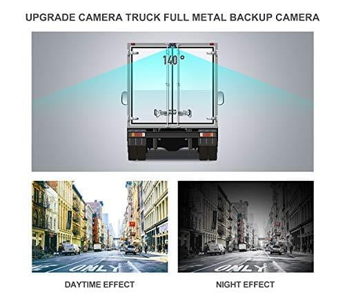 Upgrade Backup Camera Monitor Kit,1024X600 HD,IP69 Waterproof Rearview Reversing Rear View Camera 7'' LCD Reversing Monitor Truck/Semi-Trailer/Box Truck/RV - HD Transmission, Four-pin - DVKNM (TZ101)
