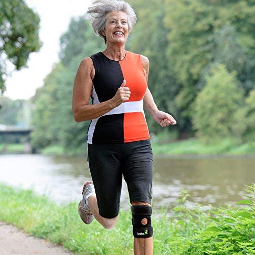 TechWare Pro Knee Brace Support - Relieves ACL, LCL, MCL, Meniscus Tear, Arthritis, Tendonitis Pain. Open Patella Dual Stabilizers Non Slip Comfort Neoprene. Adjustable Bi-Directional Straps - XXL