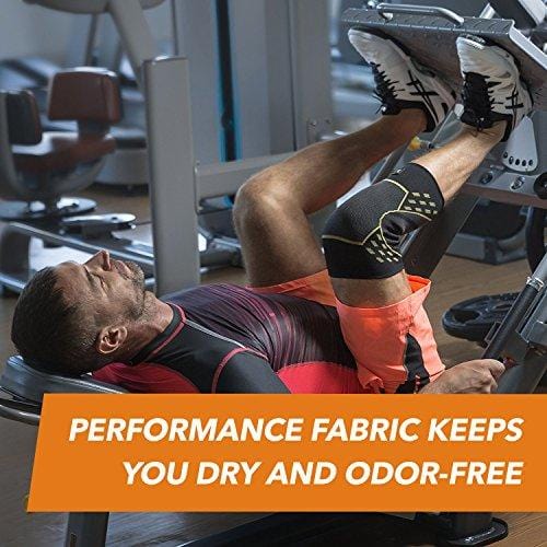 CopperJoint – Copper-Infused Performance Compression Knee Sleeve, Promotes Increased Blood Flow to The Knee and Provides Enhanced Compression and Support for Athletes, Single Sleeve (Small)